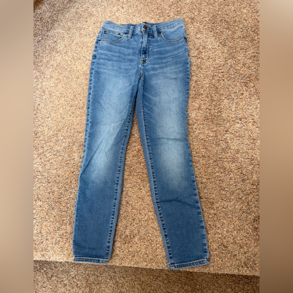 EUC - J. Crew - High Rise Skinny Denim Blue Jeans - Woman's 28